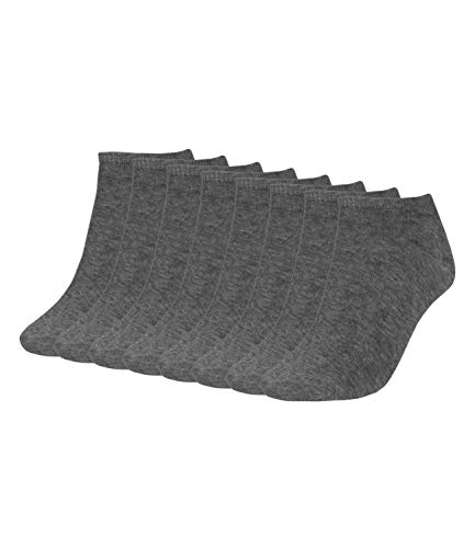 Tommy Hilfiger Damen Sneaker Socken Füßlinge Kurzsocken 343024001 8 Paar, Farbe:Grau, Menge:8 Paar (4x 2er Pack), Größe:39-42, Artikel:-758 middle grey melange von Tommy Hilfiger