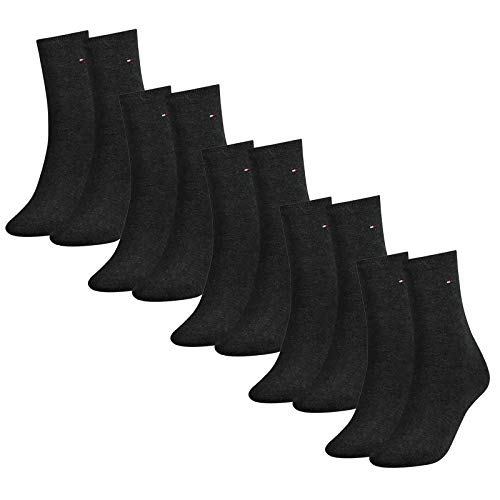 Tommy Hilfiger Damen Socken, Classic, 10er Pack (Grau, 39-42 (10 Paar)) von Tommy Hilfiger