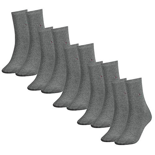 Tommy Hilfiger Damen Socken, Classic, 10er Pack (Hellgrau, 35-38 (10 Paar)) von Tommy Hilfiger