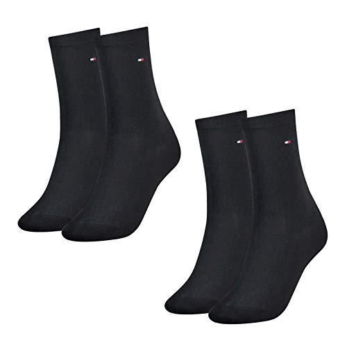 Tommy Hilfiger Damen Socken, Classic, 4er Pack (Dunkelblau, 39-42 (4 Paar)) von Tommy Hilfiger