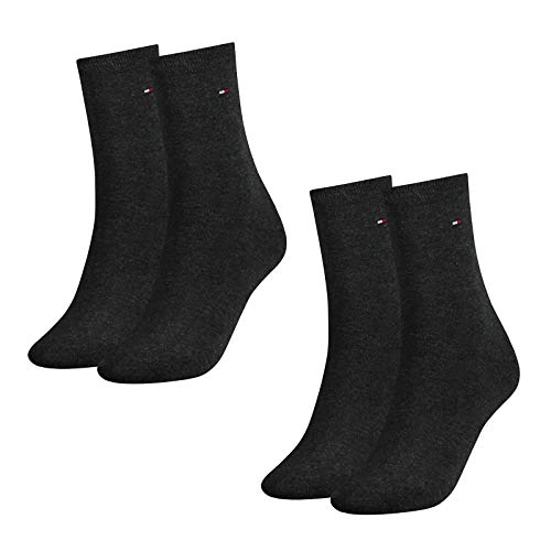 Tommy Hilfiger Damen Socken, Classic, 4er Pack (Grau, 35-38 (4 Paar)) von Tommy Hilfiger