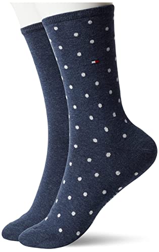 Tommy Hilfiger Damen Dotted Socken, Midnight Blue, 39-42 EU von Tommy Hilfiger