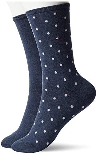 Tommy Hilfiger Damensocken mit Punkten Midnight Blue - 39/42 von Tommy Hilfiger