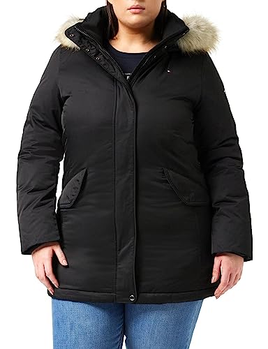 Tommy Hilfiger Damen Sorona Padded Parka WW0WW37491 Parkas, Schwarz (Black), XXL von Tommy Hilfiger