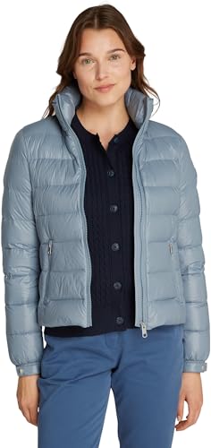 Tommy Hilfiger Damen Steppjacke Down Feminine Gloss Leicht, Blau (Flint Blue), L von Tommy Hilfiger