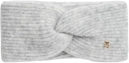 Tommy Hilfiger Damen Stirnband Timeless Headband Flecht-Optik, Grau (Light Grey Melange), Einheitsgröße von Tommy Hilfiger