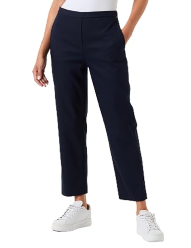 Tommy Hilfiger Damen Stoffhose Travel Slim Straight Pant Knöchelfrei, Blau (Desert Sky), 32 von Tommy Hilfiger