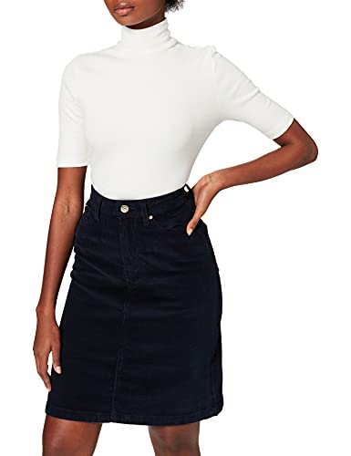 Tommy Hilfiger Damen Straight Cord HW Skirt Rock, Wüstenhimmel, 32 von Tommy Hilfiger