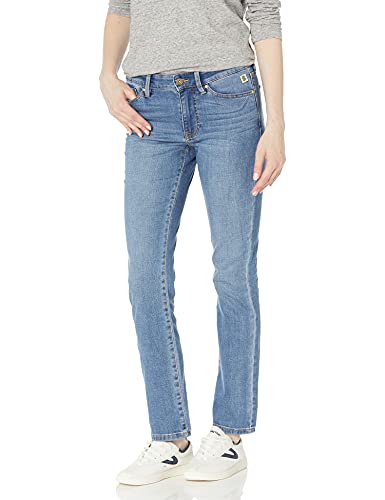 Tommy Hilfiger Damen Straight Leg Mid-Rise Jeans, Enchant Wash, 48 von Tommy Hilfiger