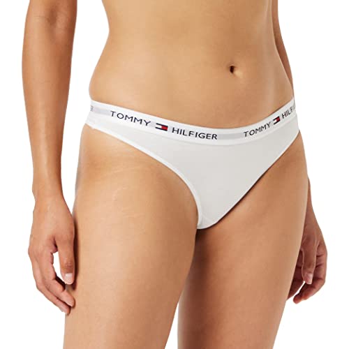 Tommy Hilfiger Damen Thong String, White (White 100), M von Tommy Hilfiger