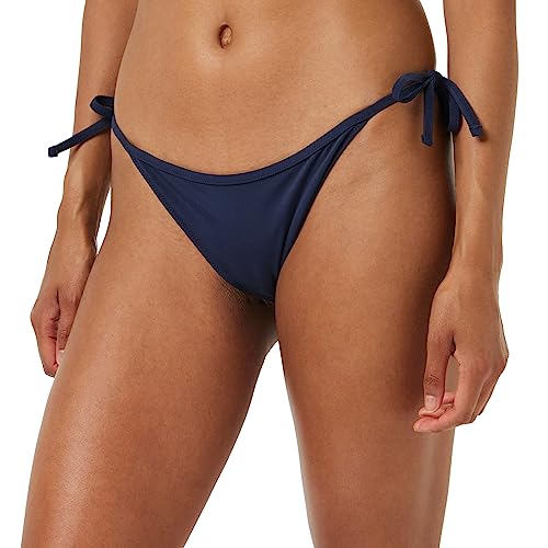 Tommy Hilfiger Jeans Damen Bikinihose Seitliche Schnürung Sport, Blau (Twilight Navy/ Twilight Navy), S von Tommy Hilfiger