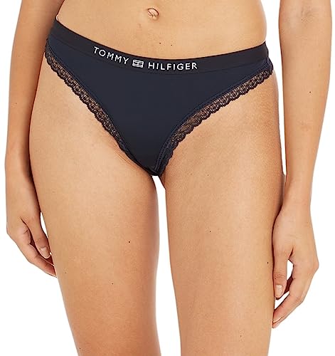 Tommy Hilfiger Damen String Tanga, Blau (Desert Sky), L von Tommy Hilfiger