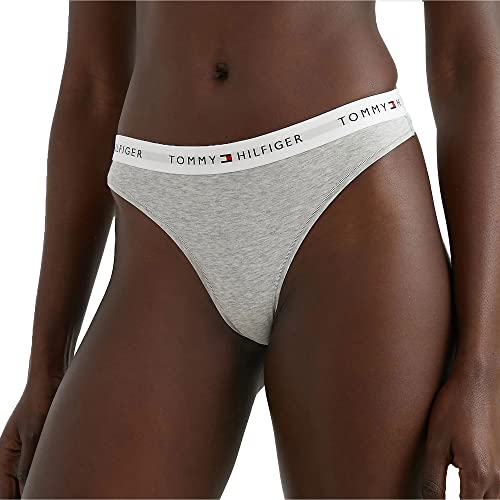 Tommy Hilfiger Damen String Tanga, Grau (Light Grey Heather), M von Tommy Hilfiger
