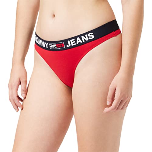Tommy Hilfiger Damen String Tanga, Rot (Primary Red), L von Tommy Jeans