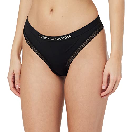 Tommy Hilfiger Damen String Tanga, Schwarz (Black), XL von Tommy Hilfiger