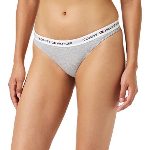 Tommy Hilfiger Damen Thong String, Grau (Grey Heather BC05 004), S von Tommy Hilfiger