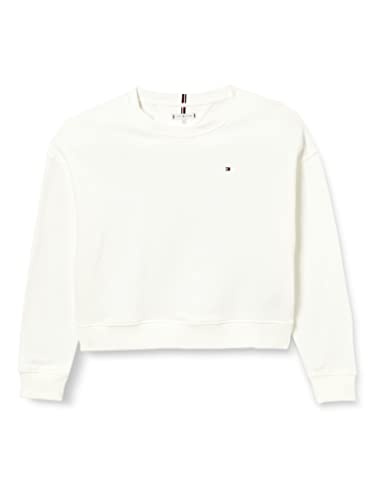 Tommy Hilfiger Damen Sweatshirt 1985 Terry ohne Kapuze, Weiß (Ecru), 3XL von Tommy Hilfiger