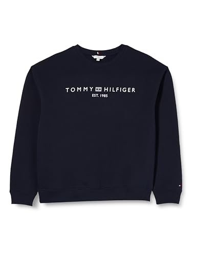 Tommy Hilfiger Damen Sweatshirt Crv Mdrn Reg Corp Logo Swtshrt ohne Kapuze, Blau (Desert Sky), 48 von Tommy Hilfiger