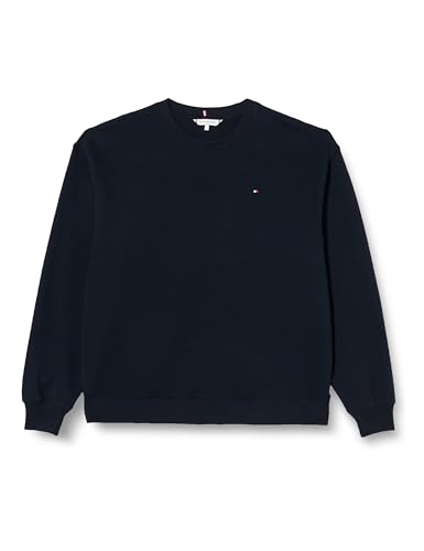 Tommy Hilfiger Damen Sweatshirt ohne Kapuze, Blau (Desert Sky), XXL von Tommy Hilfiger