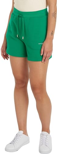 Tommy Hilfiger Damen Sweatshorts Relaxed Fit, Grün (Olympic Green), S von Tommy Hilfiger