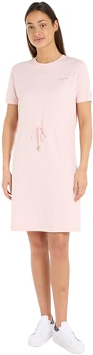 Tommy Hilfiger Damen T-Shirt Kleid 1985 Reg Mini Baumwolle, Rosa (Whimsy Pink), L von Tommy Hilfiger