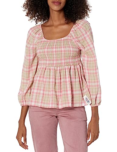 Tommy Hilfiger Damen T2gm0bhb-erz-m Hemd mit Button-Down-Kragen, Rosebud Multi, Mittel von Tommy Hilfiger