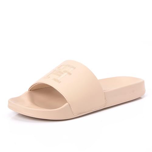 Tommy Hilfiger Damen Badeschuhe Th Embroidered Slide Badelatschen, Beige (Misty Blush), 39 von Tommy Hilfiger