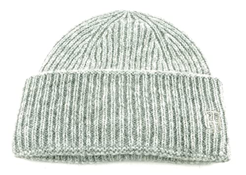 Tommy Hilfiger Damen Th Effortless Beanie-Mtze, Light Grey Heather, Einheitsgröße von Tommy Hilfiger