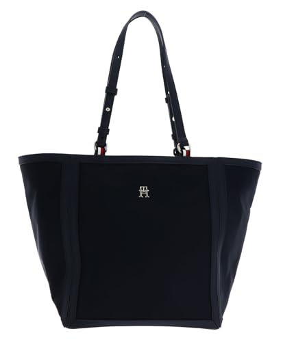 Tommy Hilfiger Damen TH Essential S Tote AW0AW15717 Tragetasche, Blau (Space Blue) von Tommy Hilfiger