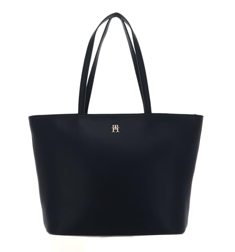 Tommy Hilfiger Damen TH Essential SC Tote Corp AW0AW16089 Tragetasche, Blau (Space Blue) von Tommy Hilfiger