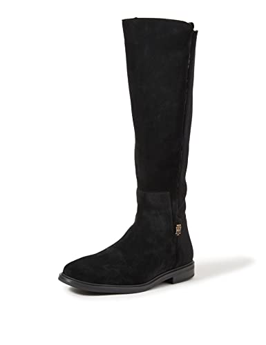 Tommy Hilfiger Damen TH Essentials LONGBOOT Mode-Stiefel, schwarz, 36 EU von Tommy Hilfiger