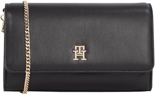 Tommy Hilfiger Damen Umhängetasche Eternity Chain Crossover Tragekette, Schwarz (Black), Einheitsgröße von Tommy Hilfiger