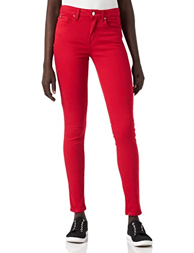 Tommy Hilfiger Damen TH Flex Como Skinny RW A CLR Jeans, Primary Red, 25W / 30L von Tommy Hilfiger