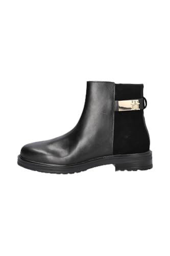 Tommy Hilfiger Damen Chelsea Boots aus Leder, Schwarz (Black), 36 von Tommy Hilfiger