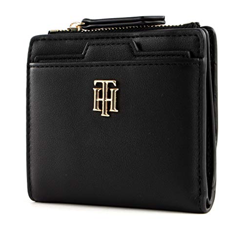 Tommy Hilfiger Damen TH SEASONAL MED SLIM WALLET Kleine Lederwaren, Schwarz, One Size von Tommy Hilfiger