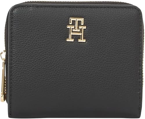 Tommy Hilfiger Damen Geldbörse Soft Logotape Klein, Schwarz (Black), Einheitsgröße von Tommy Hilfiger