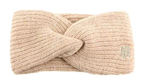 Tommy Hilfiger Damen TH Timeless Headband AW0AW13828 Gestrickte Mütze, Rosa (Sepia Pink), OS von Tommy Hilfiger