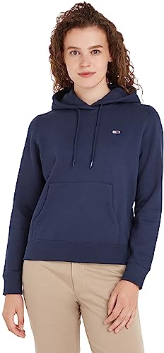 Tommy Jeans Damen Hoodie TJW Regular mit Kapuze, Blau (Twilight Navy), L von Tommy Jeans