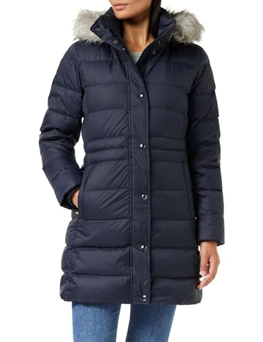 Tommy Hilfiger Damen TYRA DOWN Coat with FUR WW0WW37487 Daunenmäntel, Blau (Desert Sky), XS von Tommy Hilfiger