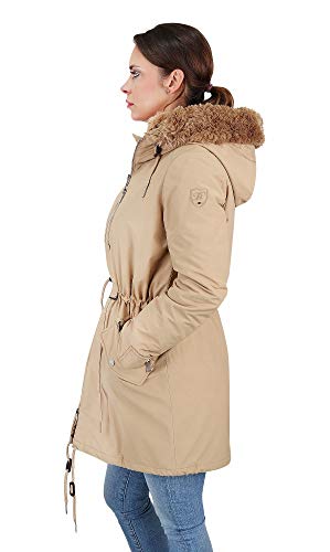 Tommy Hilfiger Damen Tara Insulated Parka Mantel, Elfenbein (Classic Camel), 34 (Herstellergröße: S) von Tommy Hilfiger