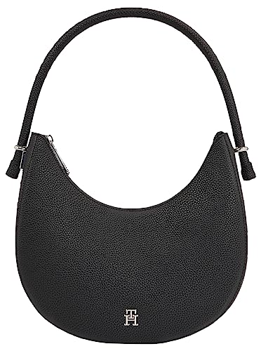 Tommy Hilfiger Damen Tasche Emblem mit Reißverschluss, Schwarz (Black), Onesize von Tommy Hilfiger