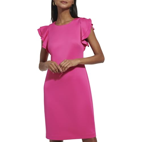 Tommy Hilfiger Damen Td7s1me1-hpk-14 Kleid, Fuchsia, 44 von Tommy Hilfiger