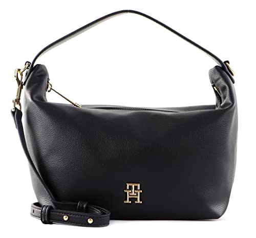 Tommy Hilfiger Damen Umhängetasche TH Casual Shoulder Bag Klein, Schwarz (Black), Einheitsgröße von Tommy Hilfiger