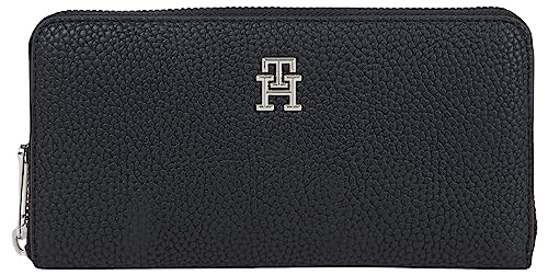 Tommy Hilfiger Damen Portemonnaie Emblem Groß, Schwarz (Black), Onesize von Tommy Hilfiger