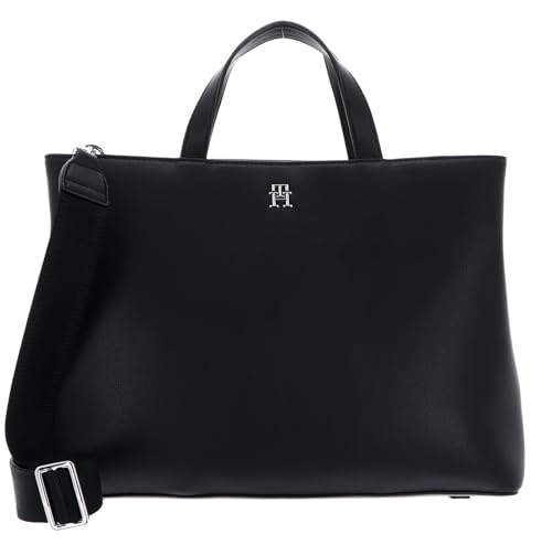 Tommy Hilfiger Damen TH Essential SC Workbag AW0AW15703 Schultertaschen, Schwarz (Black) von Tommy Hilfiger