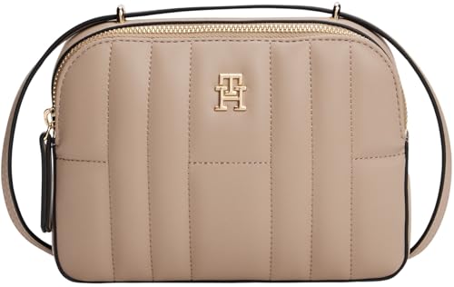 Tommy Hilfiger Damen Crossbody Bag Tasche Feminine Camera Bag Klein, Beige (Coastal Taupe), Einheitsgröße von Tommy Hilfiger