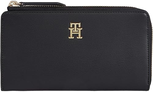 Tommy Hilfiger Damen Portemonnaie Slim Groß, Schwarz (Black), Onesize von Tommy Hilfiger