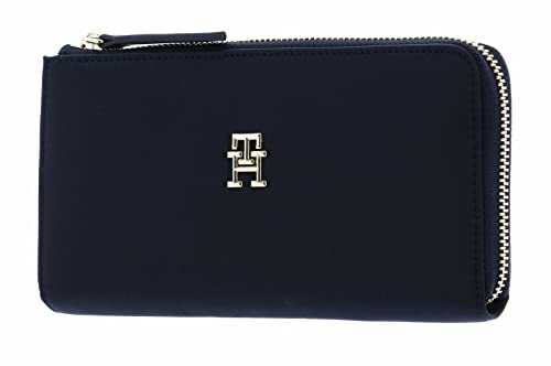 Tommy Hilfiger Damen Portemonnaie TH Flow Large Groß, Blau (Space Blue), Einheitsgröße von Tommy Hilfiger