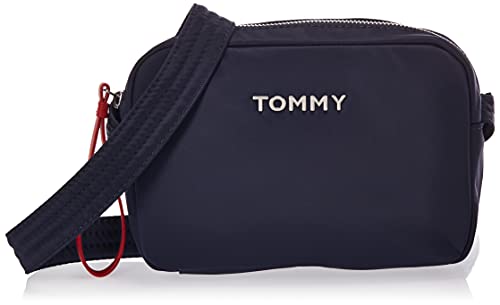 Tommy Hilfiger Th Nylon Camera Bag, Damen Umhängetasche, Mehrfarbig (Corporate), 6x0.1x20.5 cm (W x H L) von Tommy Hilfiger