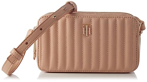 Tommy Hilfiger Damen TH Timeless Camera Bag Quilted AW0AW13143 Crossovers, Beige (Sandrift) von Tommy Hilfiger